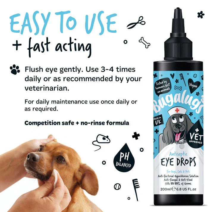 Bugalugs Antiseptic Eye Drops 200ml