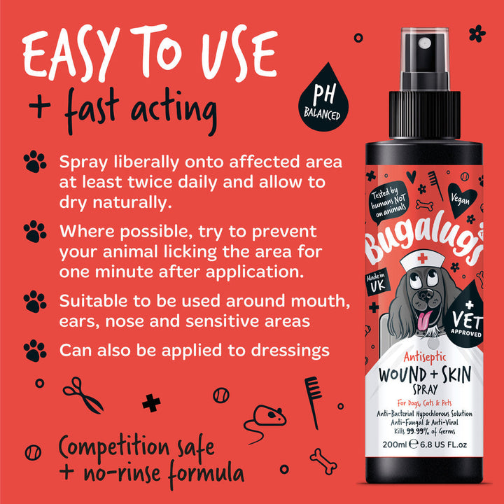 Bugalugs Antiseptic Wound & Skin Spray 200Ml