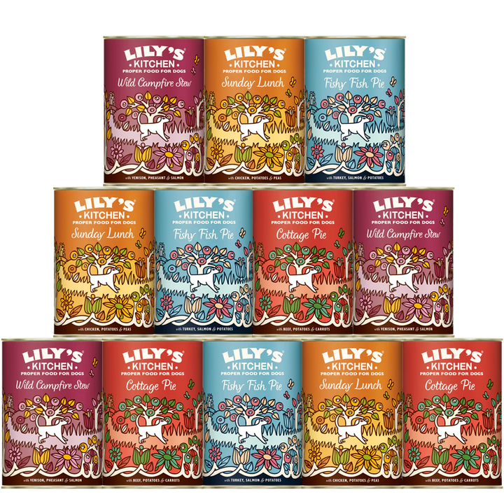 Lily's Kitchen Grain Free Recipes 12 x 400g Multipack Wet Dog Food