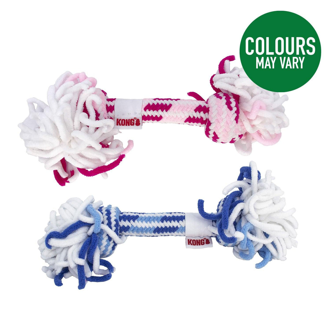 Kong Puppy Rope Stick Medium Pink/Blue