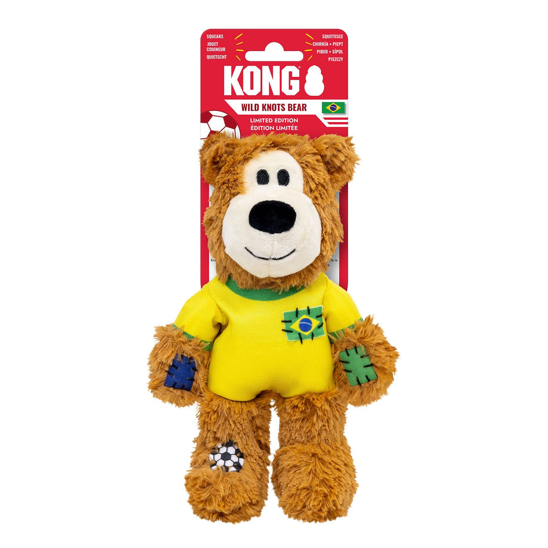 KONG Wild Knots Sports Medium Bear - Brazil