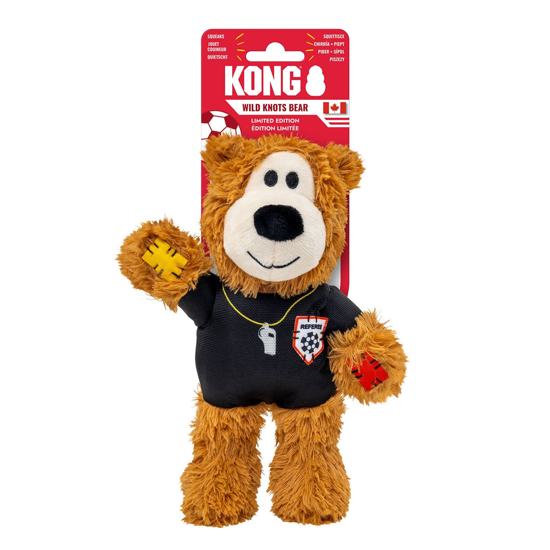 KONG Wild Knots Sports Medium Bear - Referee