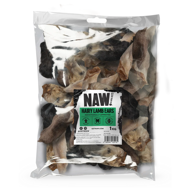 NAW Lamb Ears with Hair (1kg)