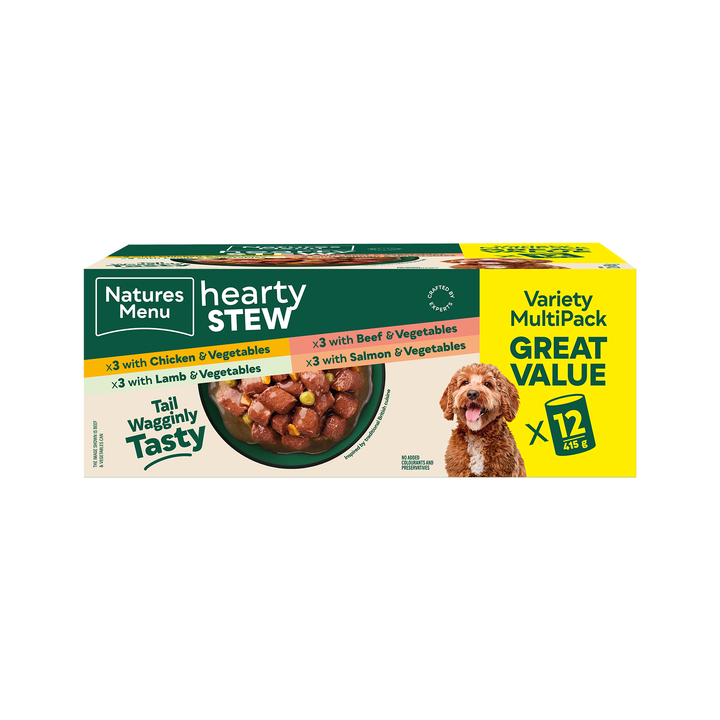 Natures Menu Hearty Stews Cans Variety Multipack 12x415g