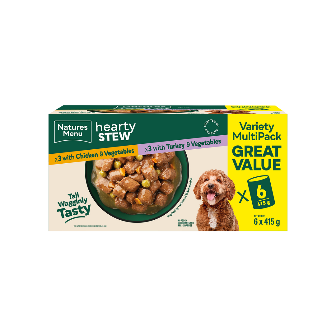 Natures Menu Hearty Stews Cans Multipack 6x415g Chicken & Turkey