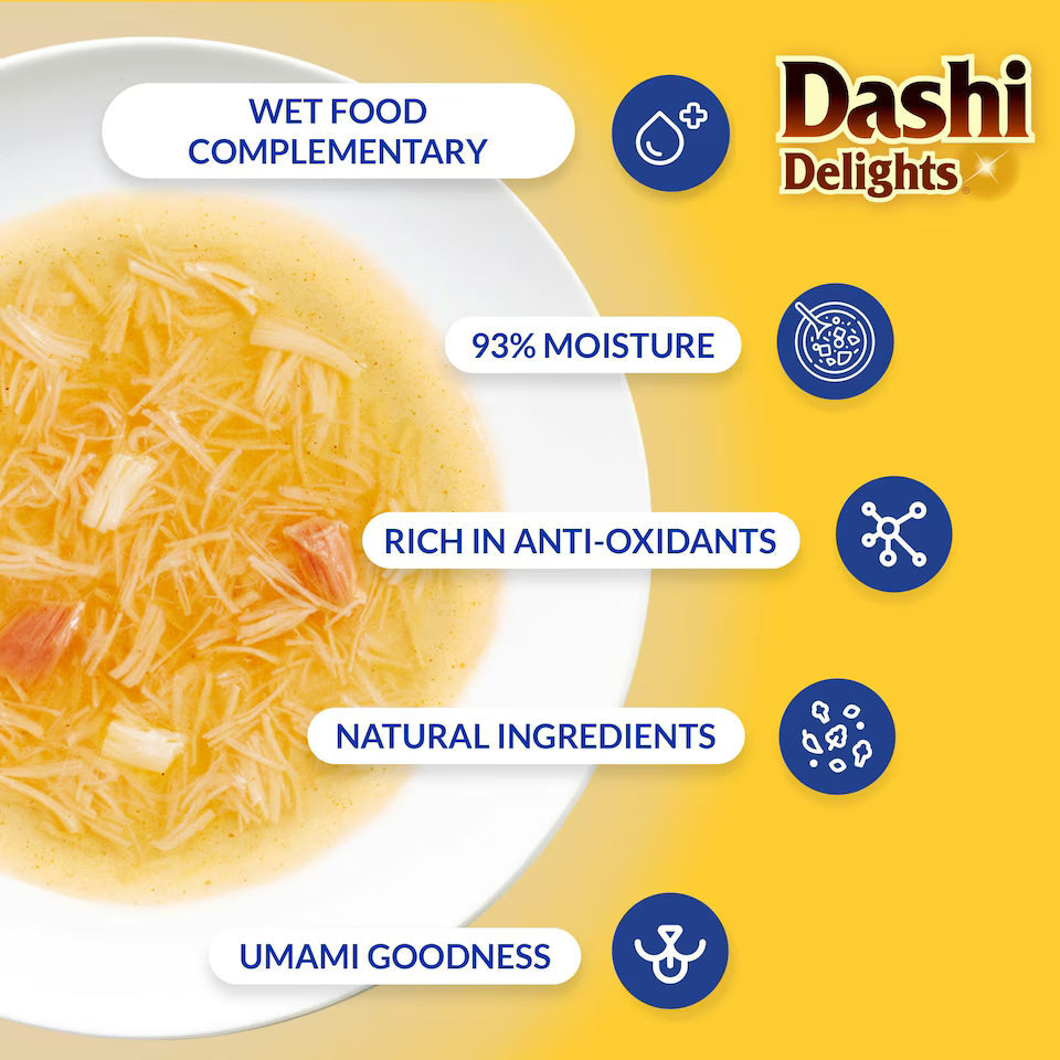 Dashi Delights Silky Broth Chicken Recipe Cat Wet Pouches 40gx12