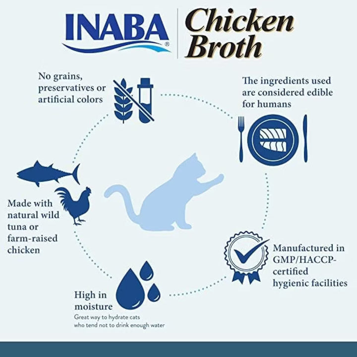 CIAO Broth Chicken &amp; Tuna Recipe Cat Wet Pouches 40gx12