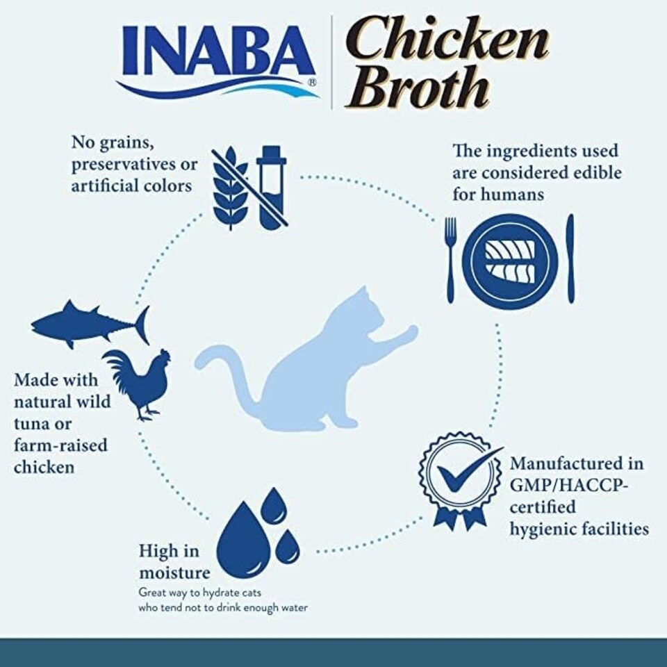 CIAO Broth Chicken Recipe Cat Wet Pouches 40gx12