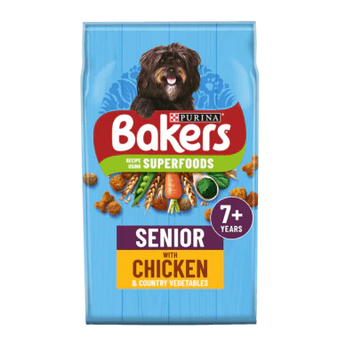Bakers Senior Dog Food Chicken and Veg 1.1KG