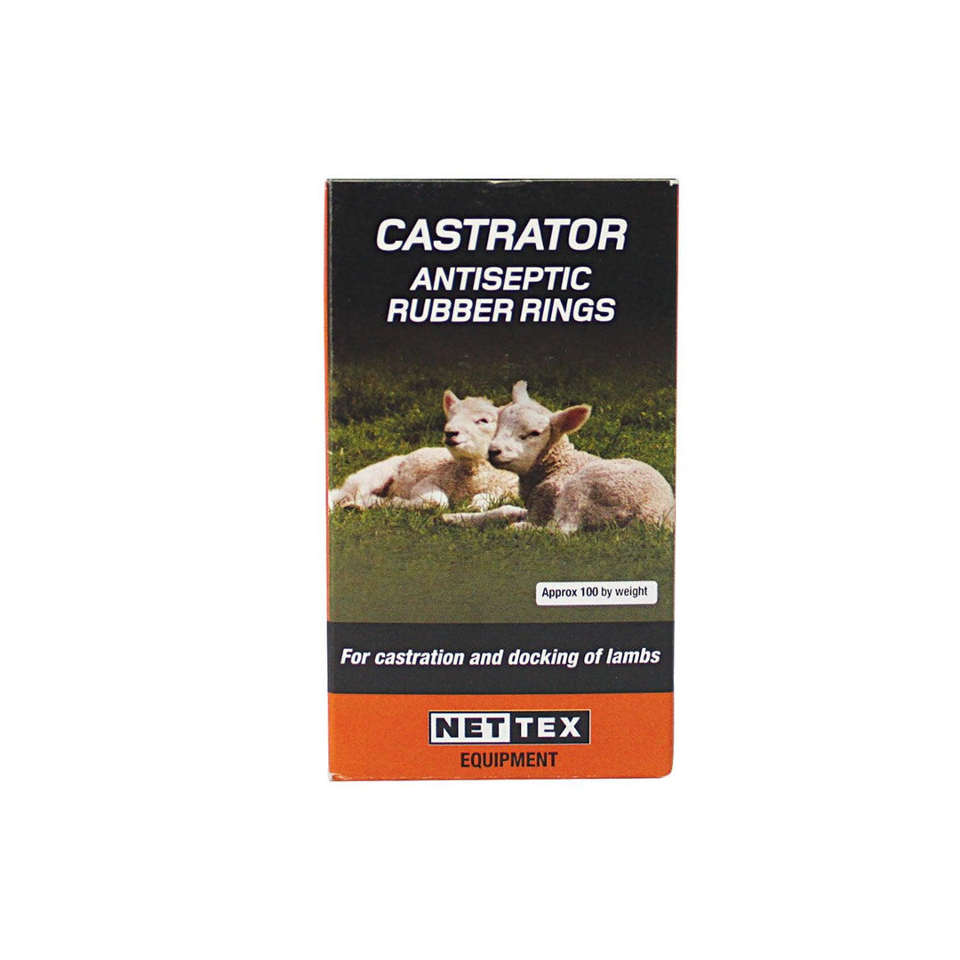 Nettex Castrator Antiseptic Rubber Rings 100 Pack