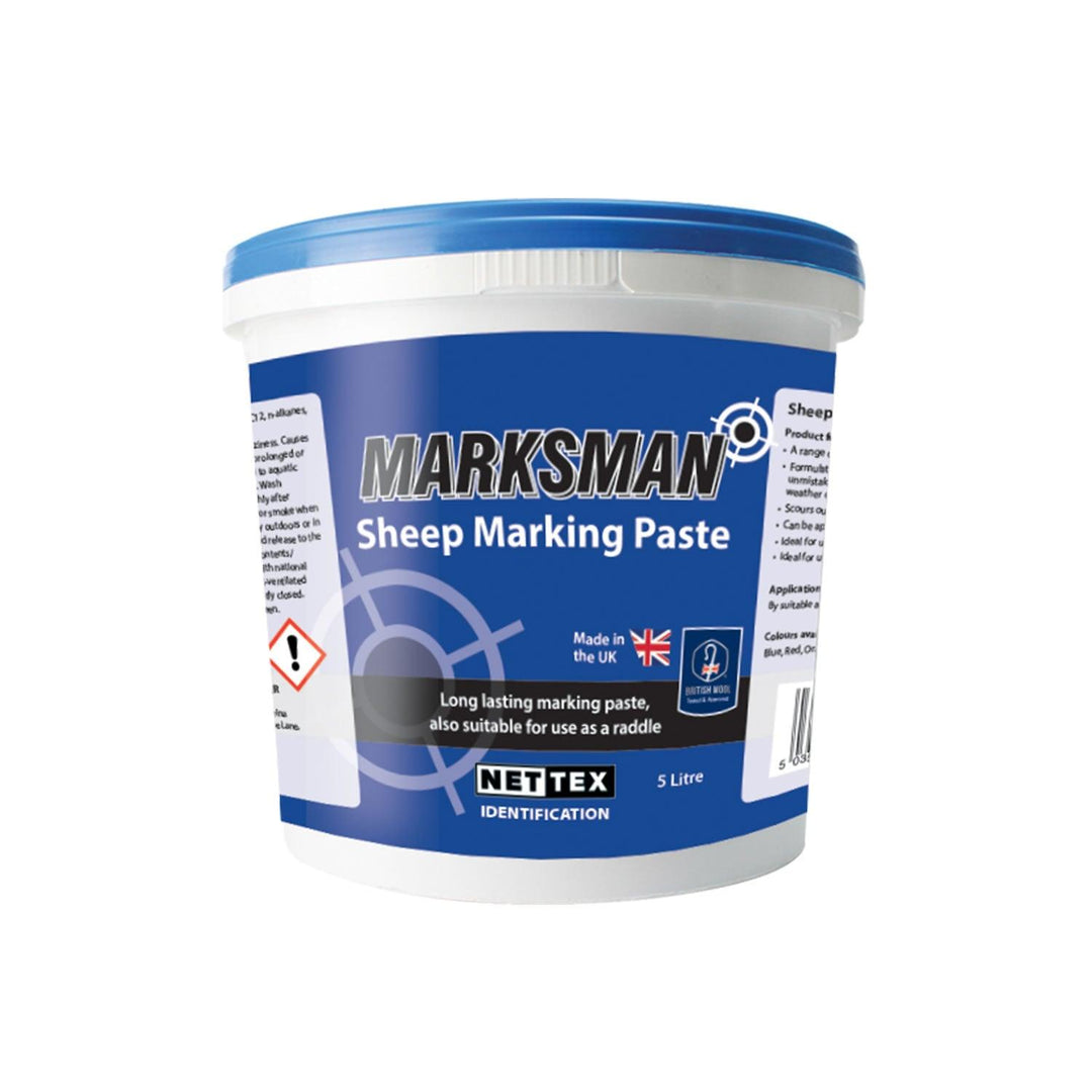 Nettex Marksman Sheep Marking Paste 5ltrx4 Pack Blue