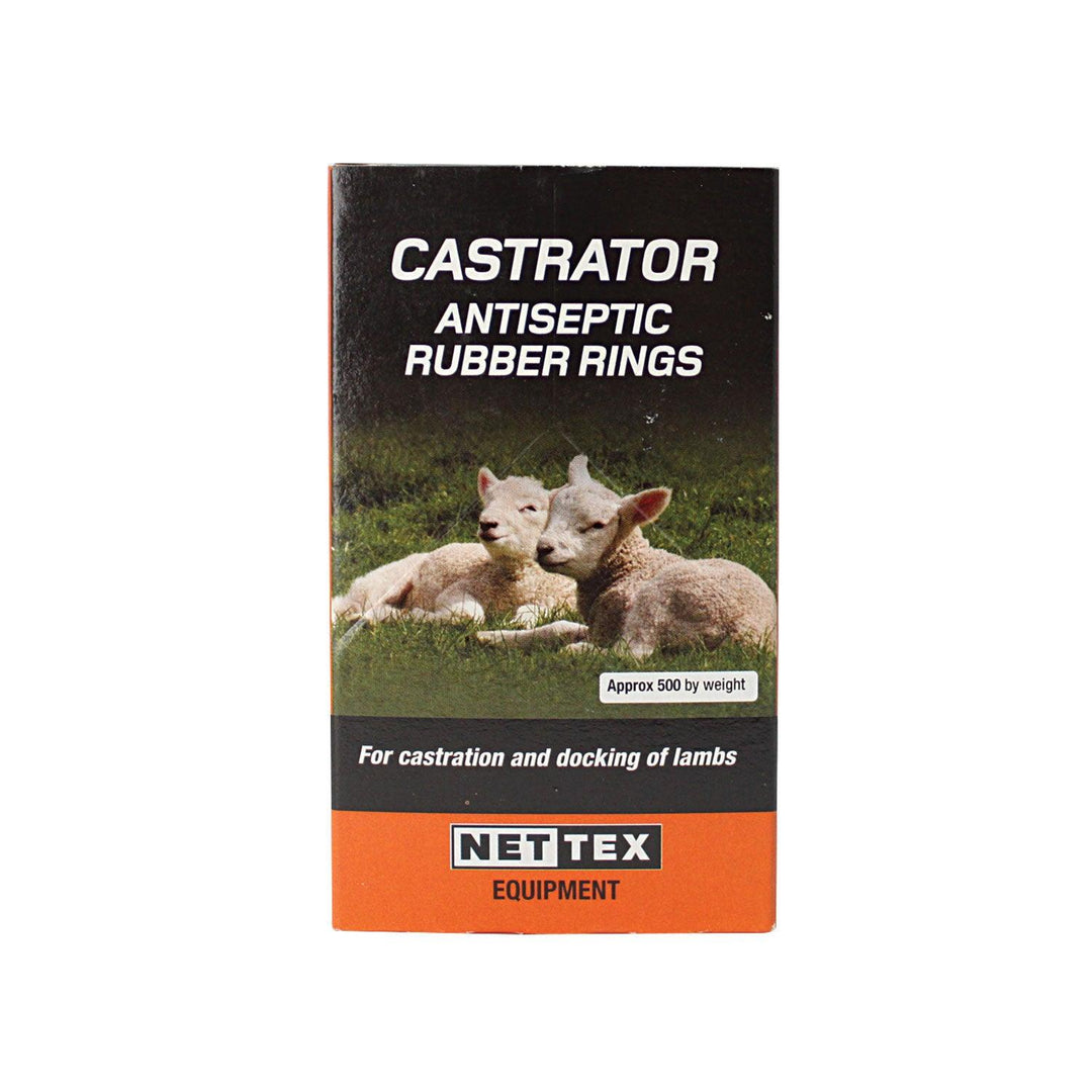 Nettex Castrator Antiseptic Rubber Rings 500 Pack