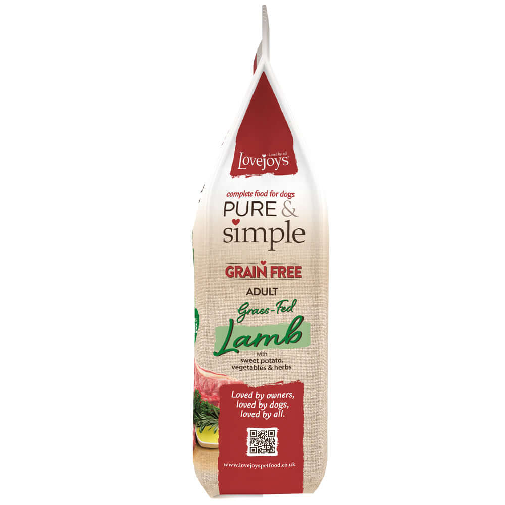 Lovejoys Pure & Simple Grain Free Grass-Fed Lamb 12kg