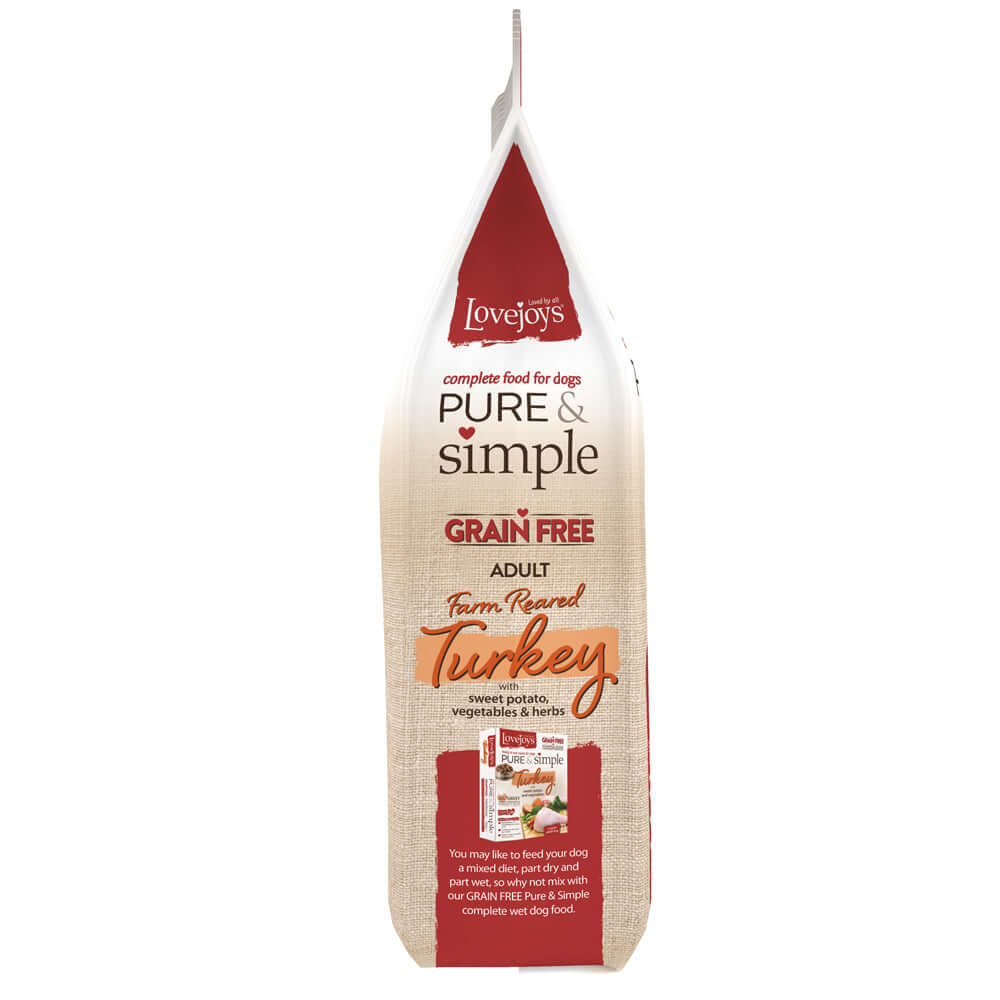Lovejoys Pure & Simple Grain Free Farm Reared Turkey 12kg