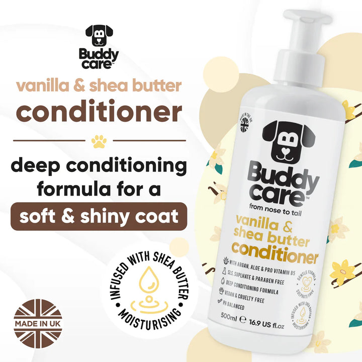 Buddycare Vanilla & Shea Butter Dog Conditioner 500ml