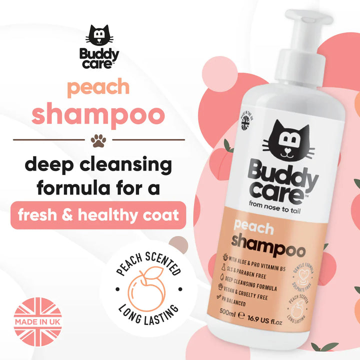 Buddycare Cat Shampoo Peach 500ml