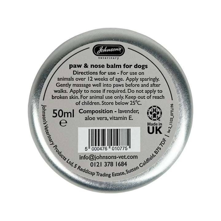 Johnson's Paw & Nose Balm For Dogs 45G