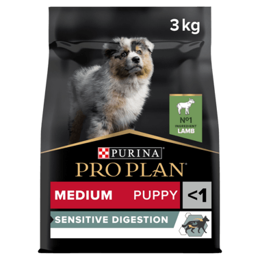 Pro Plan Dog Medium Puppy Sensitive Digestion With Optidigest Rich In Lamb Dry Food 3Kg