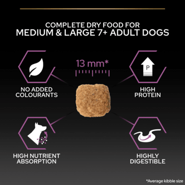 Pro Plan Dog Medium & Large Adult 7+ With Optiage Chicken Dry Food 14Kg