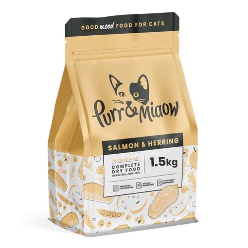 Purr & Miaow Salmon & Herring Dry Cat Food 1.5kg