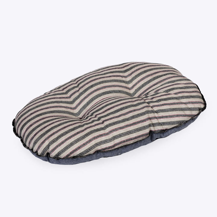 Danish Design Rustic Stripes Quilted Mattress Denim