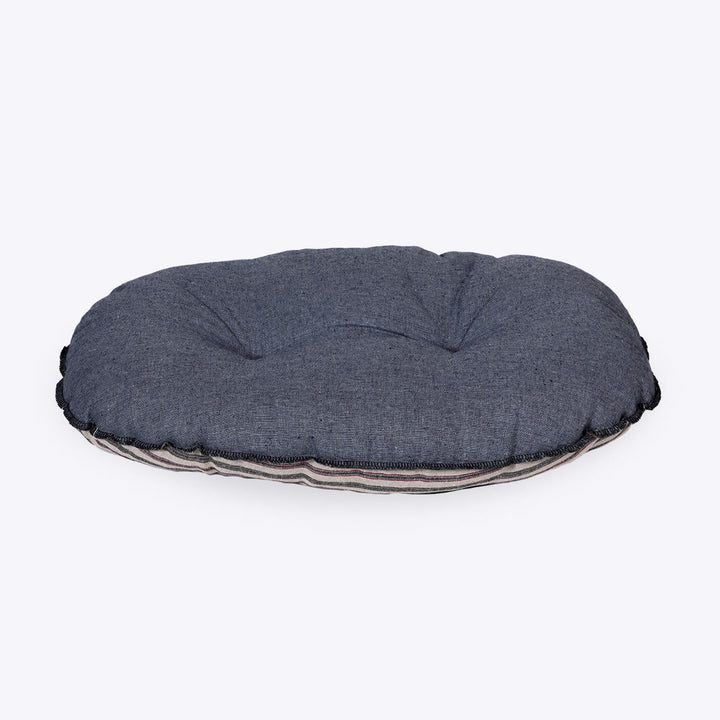Danish Design Rustic Stripes Quilted Mattress Denim