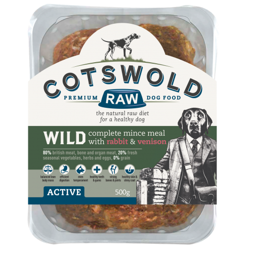 Cotswold Raw Wild Mince Venison & Rabbit 1KG