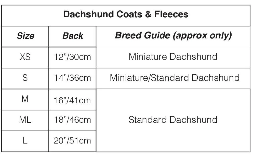 FIREFOOT WAXED DACHSHUND COAT