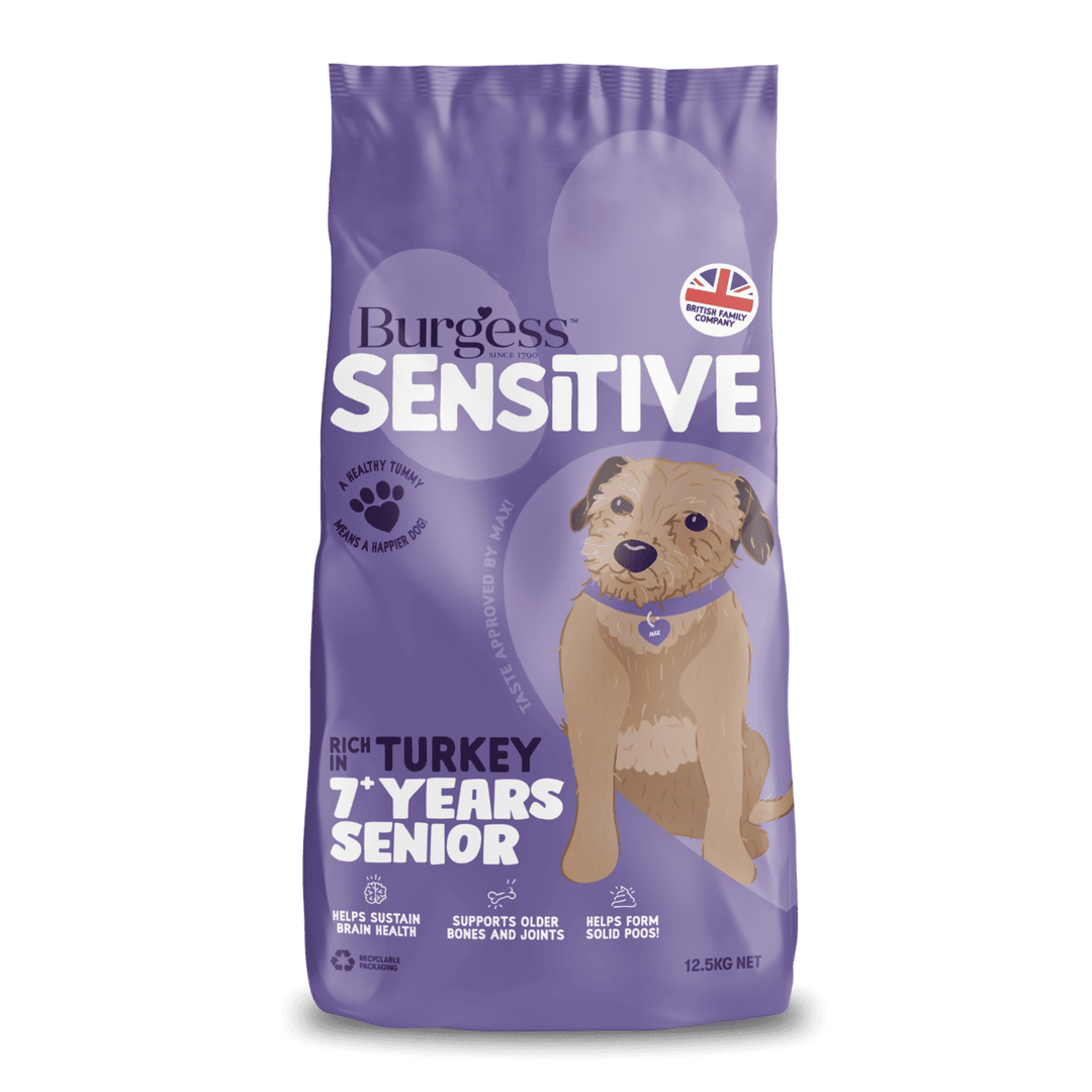 Burgess Sensitive Senior Dog Turkey 2kg
