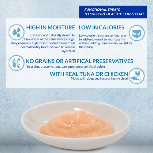 Churu Skin&Coat Chicken Recipe Cat Treats 4x14g