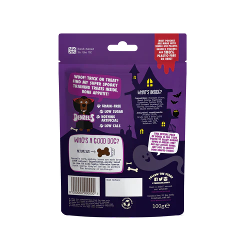 Denzel Halloween Spooky Bones Turkey & Pumpkin 100G