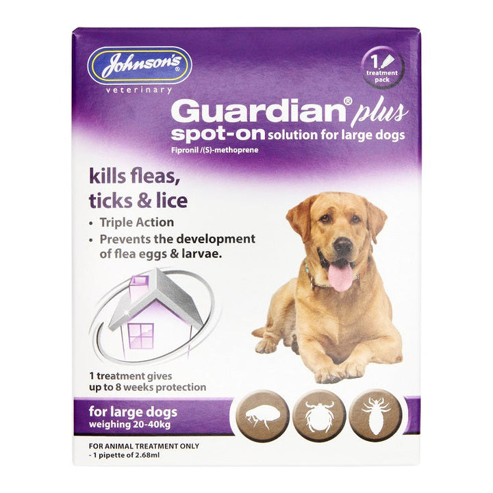 Johnson's Guardian Plus Spot-On Large Dog 1 Treatment