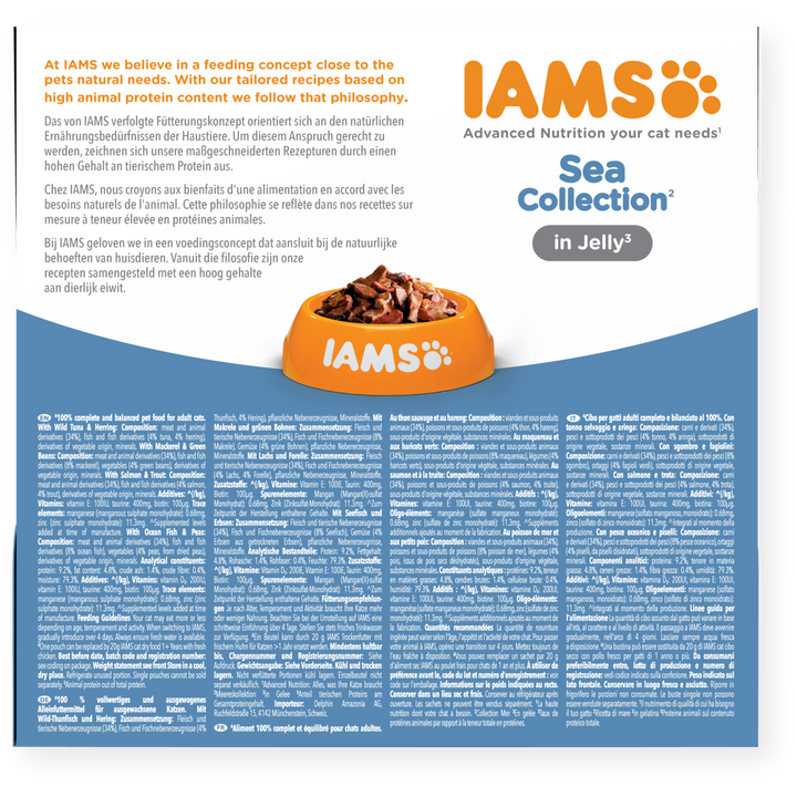 Iams 1+ Adult Cat Delights Sea Collection In Jelly 8 X 85G