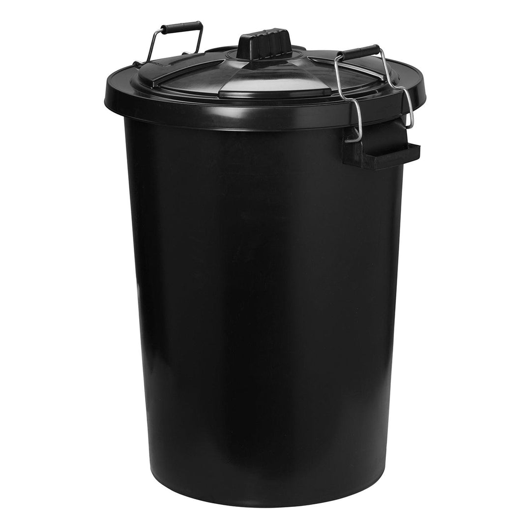 Prostable Dustbin C/W Locking Lid Black X 85ltr