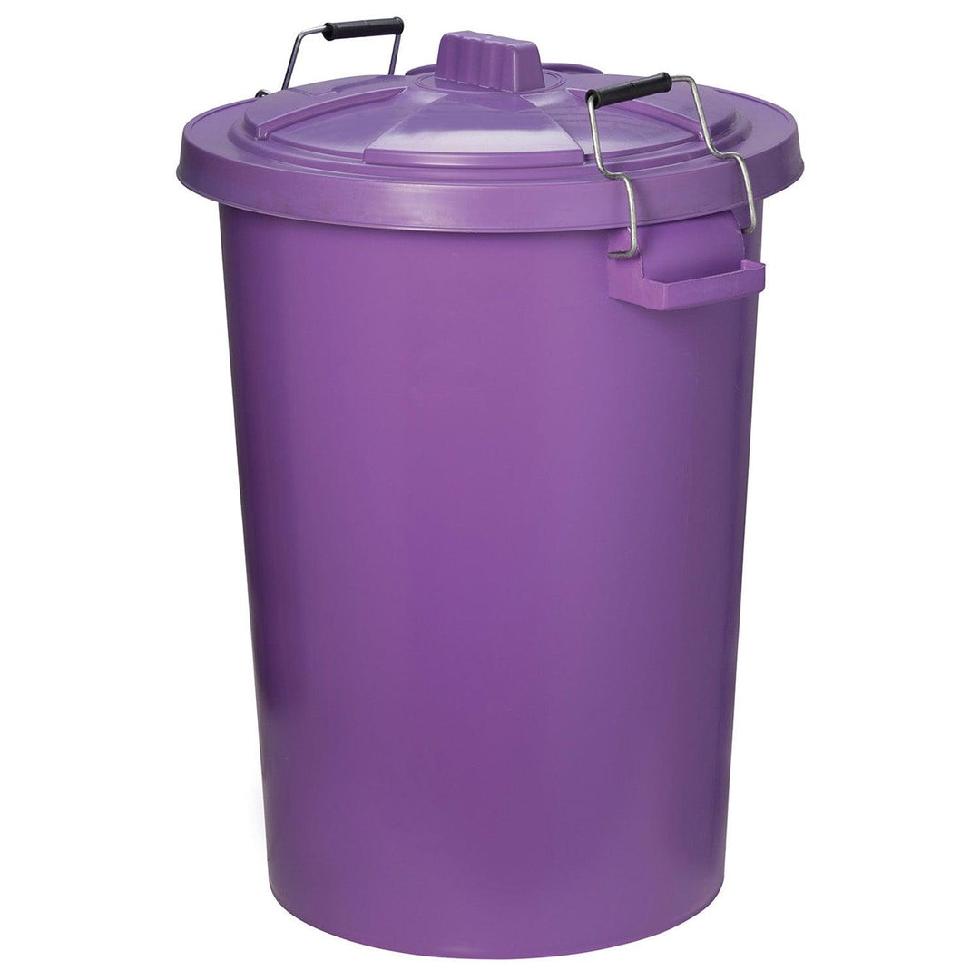 Prostable Dustbin C/W Locking Lid Purple X 90ltr