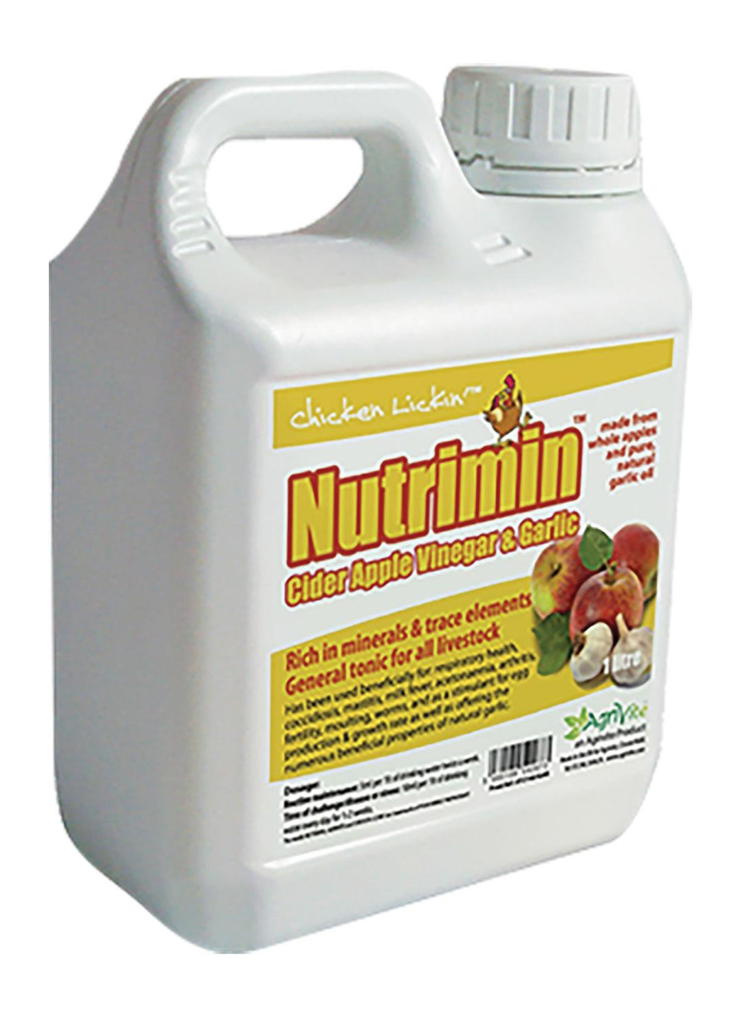 Agrivite Chicken Lickin Nutrimin Cider Vinegar & Garlic 1ltr