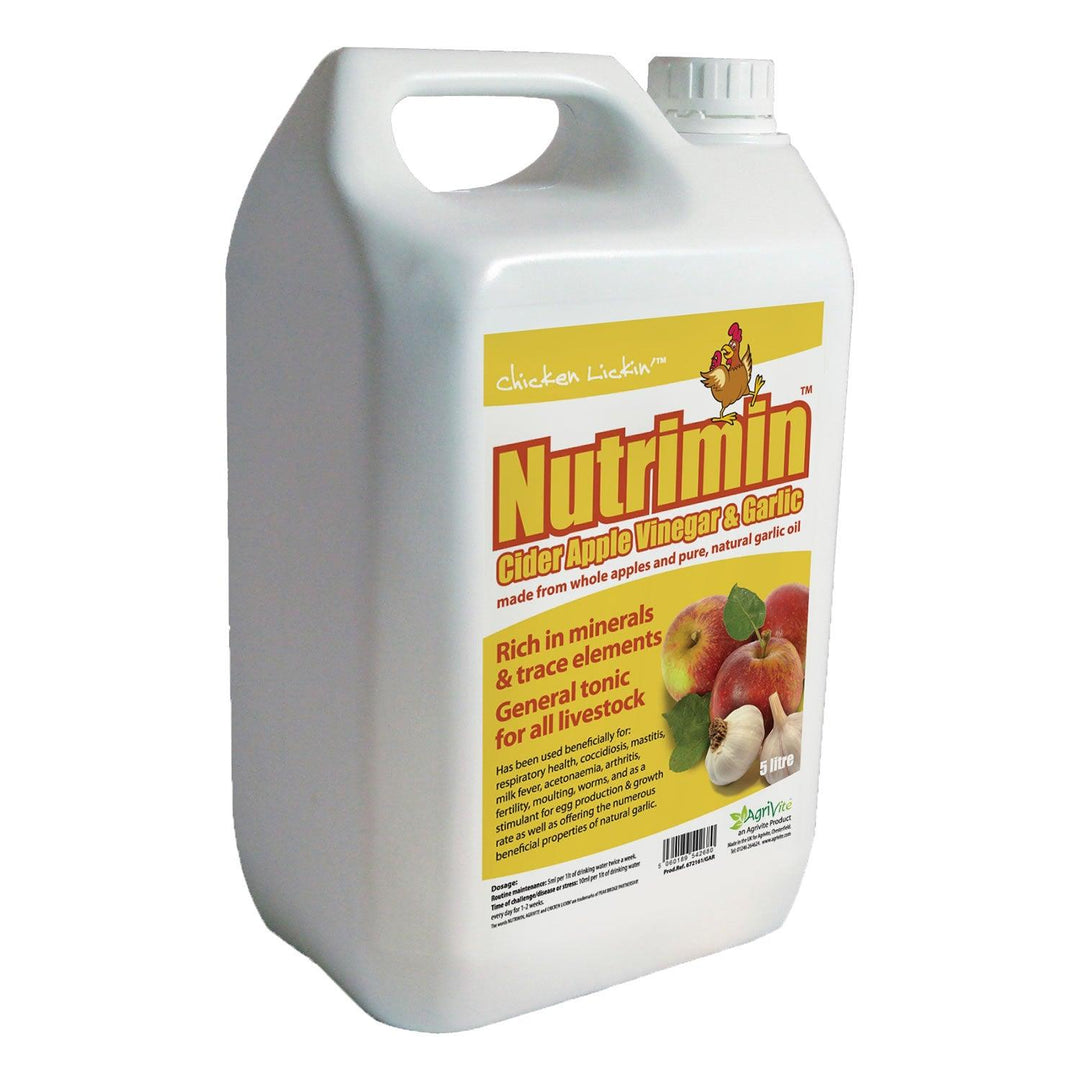 Agrivite Chicken Lickin Nutrimin Cider Vinegar & Garlic 5ltr