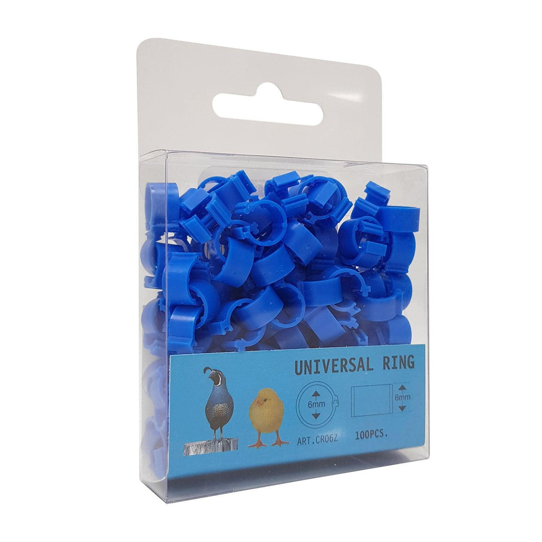 Eton Clic Leg Rings 6Mm 100 Pack Dark Blue