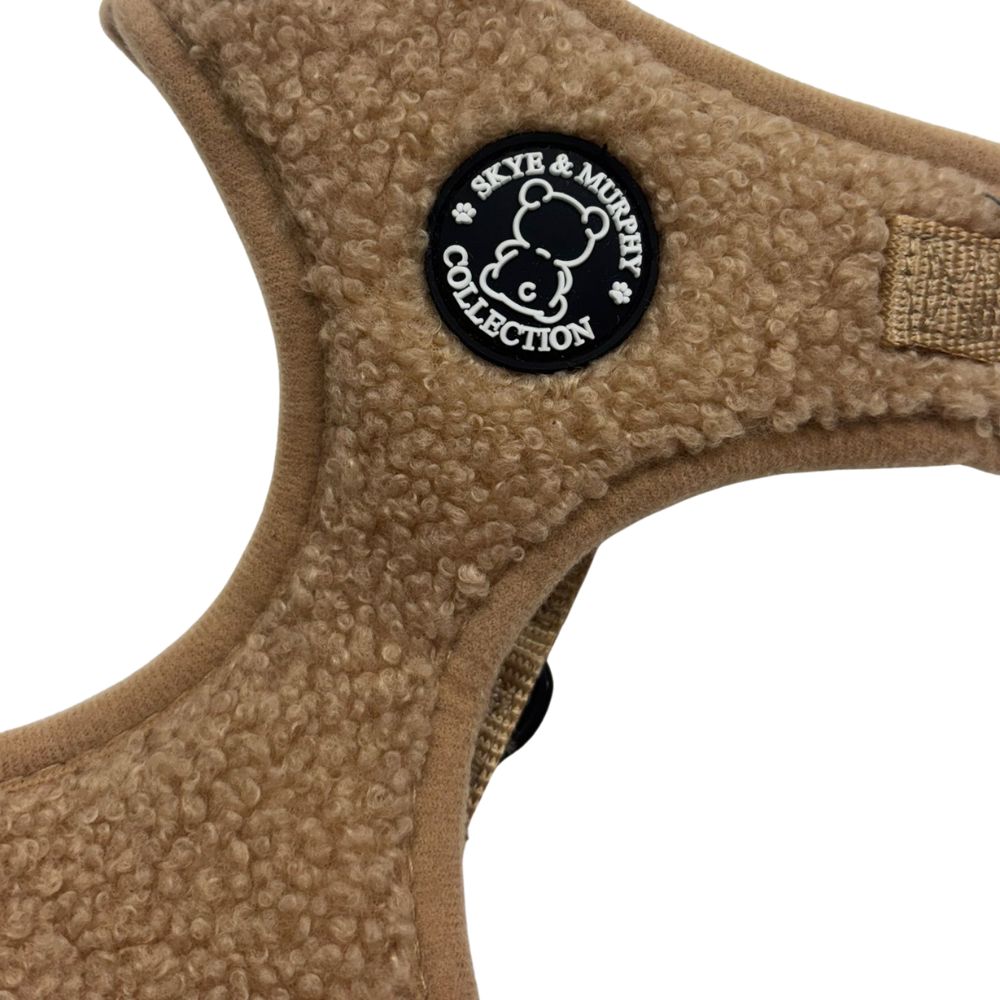 HugglePets Skye & Murphy Teddy Dog Harness Caramel