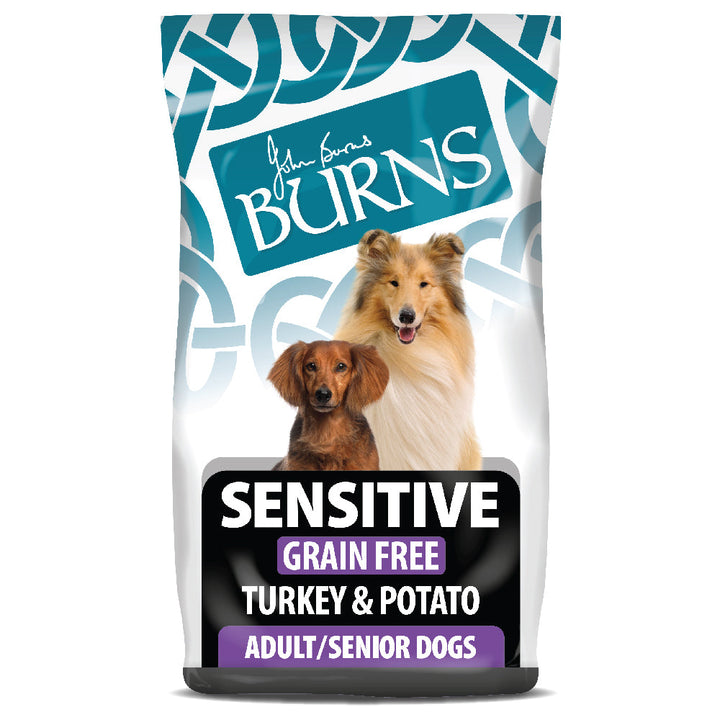 Burns Adult Senior Dogs Sensitive Grain Free Turkey & Potato 6Kg