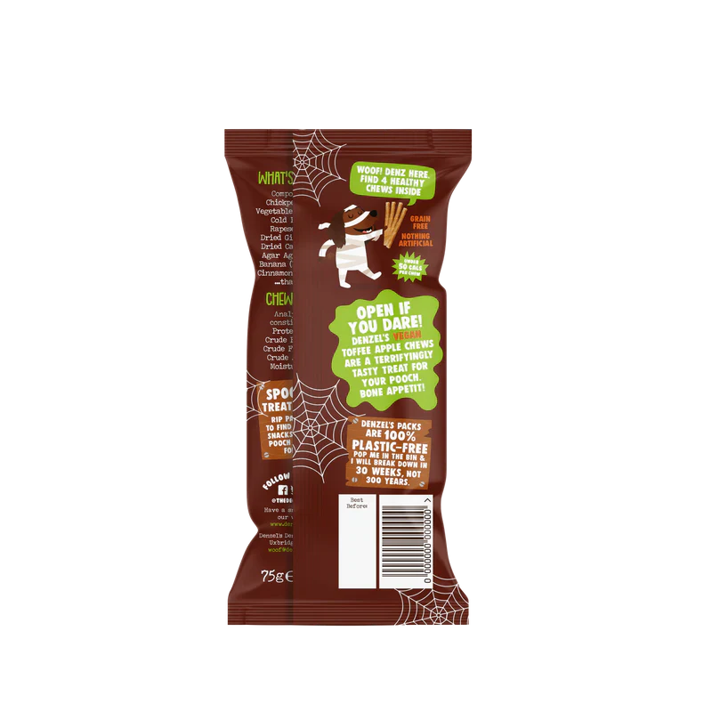 Denzel's Halloween Toffee Apple Sticks 75G