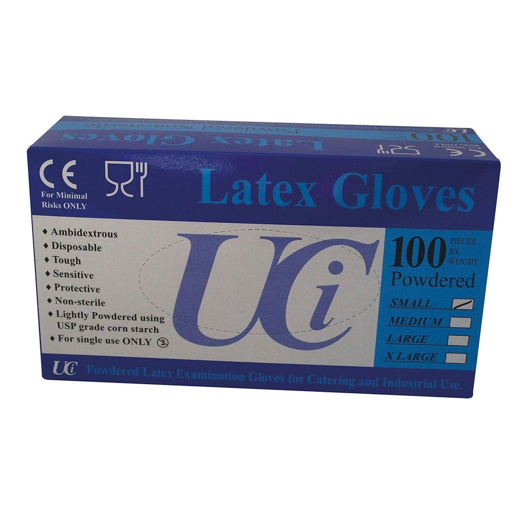 Gloves Latex Examination Medium X 100 Pack