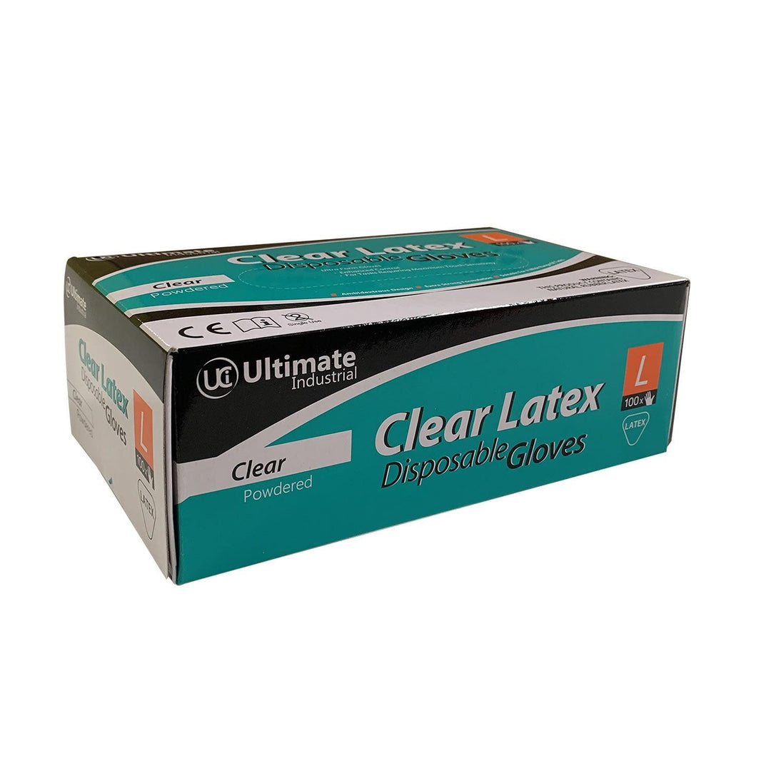 Gloves Latex Examination Large X 100 Pack