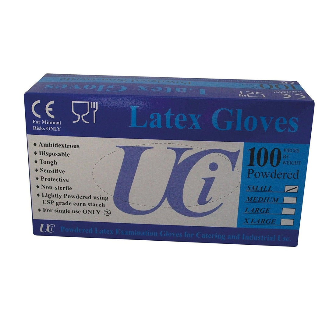 Gloves Latex Examination Xlarge X 100 Pack
