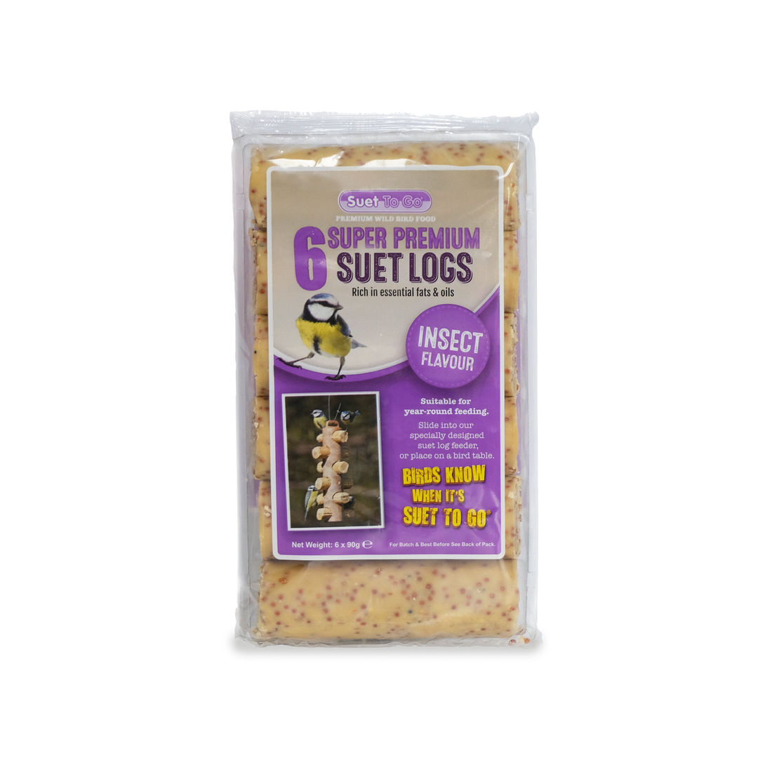 Suet To Go Logs Insect & Mealworm 90g X 6 Pack
