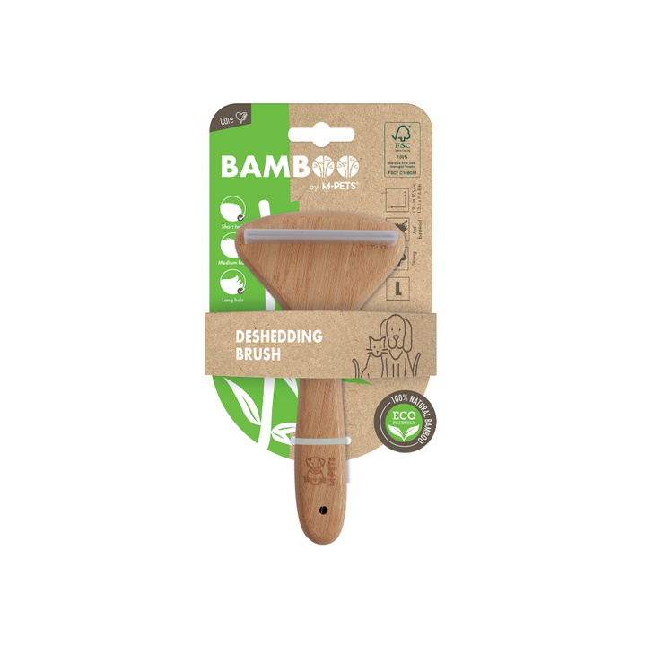 M-PETS Bamboo De-Shedding Brush