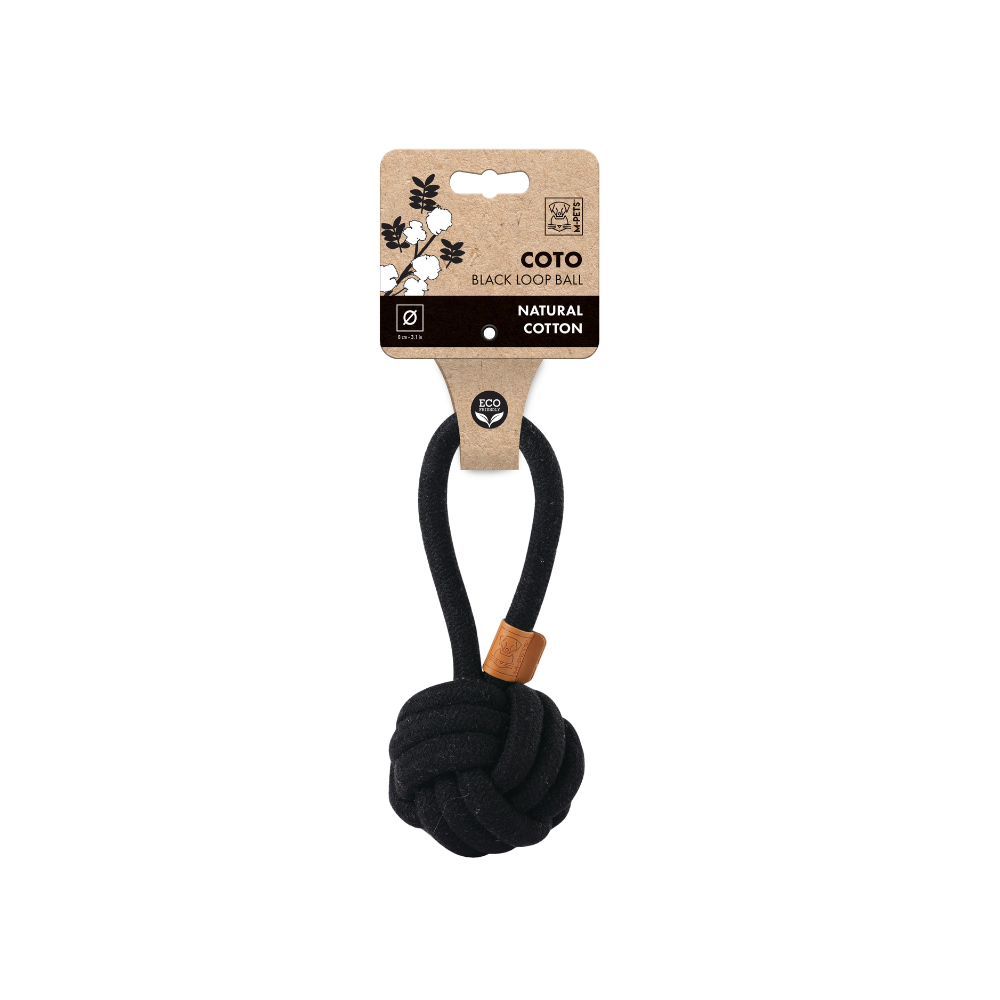 M-PETS Coto Black Loop Ball