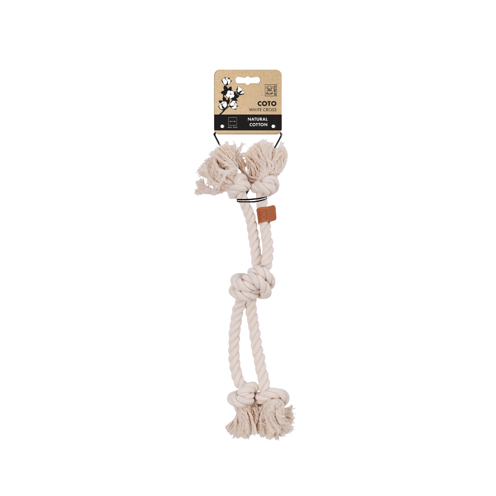 M-PETS Coto Eco Rope Dog Toy Cross 60cm