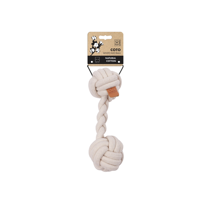 M-PETS Coto Eco Rope Dog Toy Duo Ball 28cm