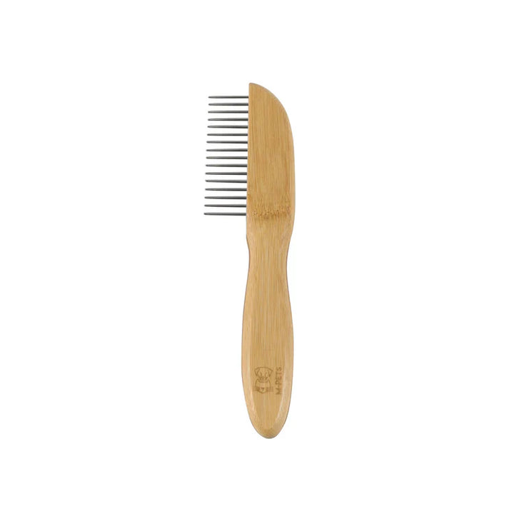 M-PETS Bamboo Regular Comb With Rotating Teeth